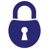 an icon of a lock in the locked position